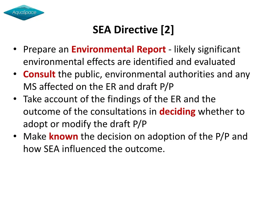 sea directive 2