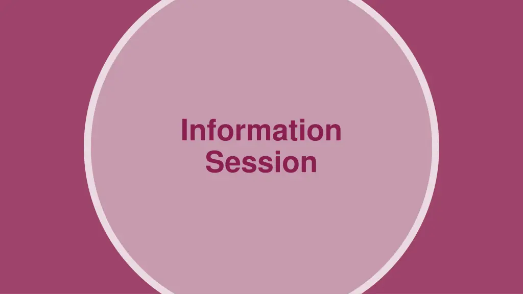 information session