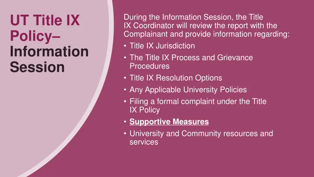ut title ix policy information session 1