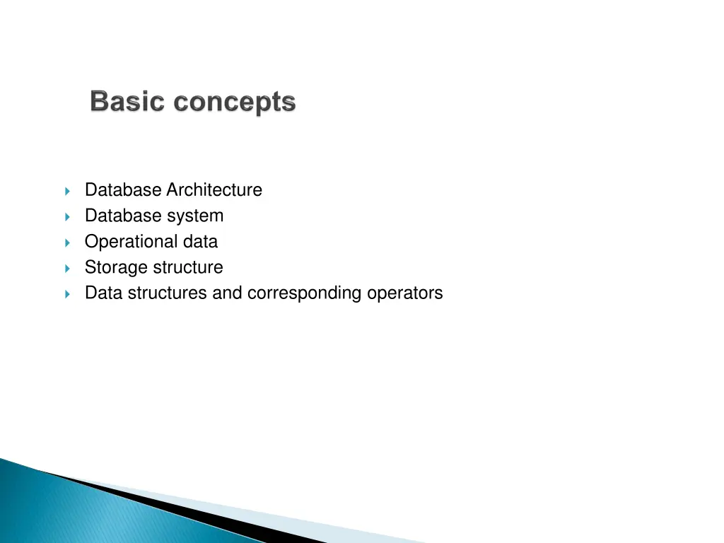 database architecture database system operational
