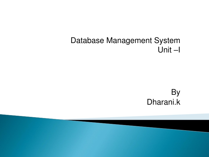 database management system