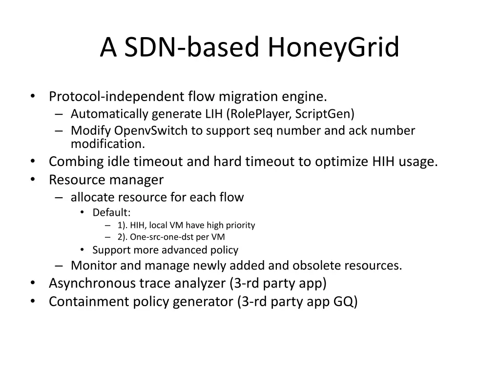 a sdn based honeygrid 1