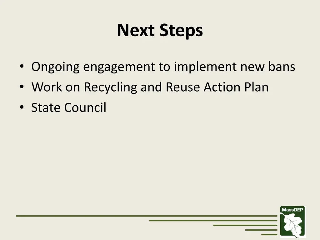 next steps