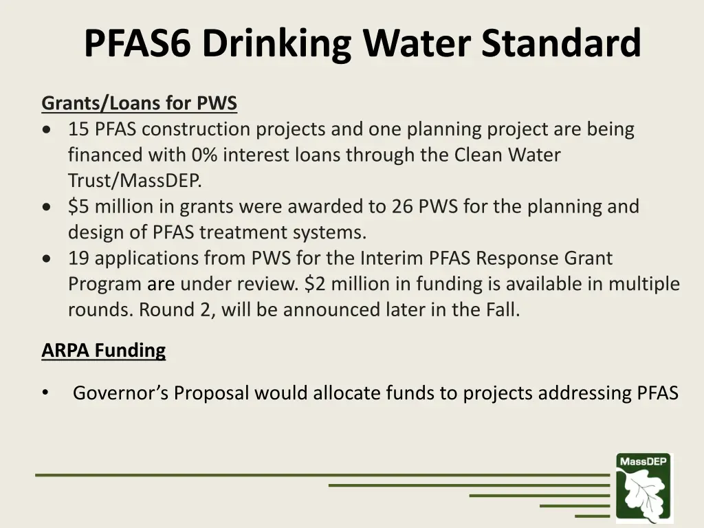 pfas6 drinking water standard 2