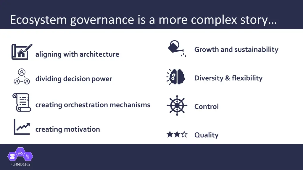 ecosystem governance is a more complex story
