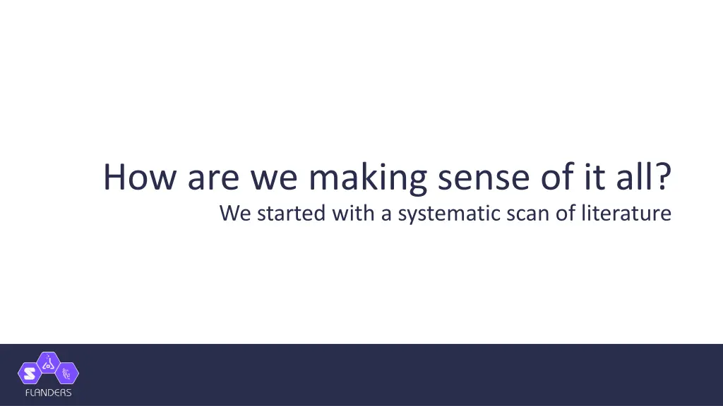 how are we making sense of it all we started with
