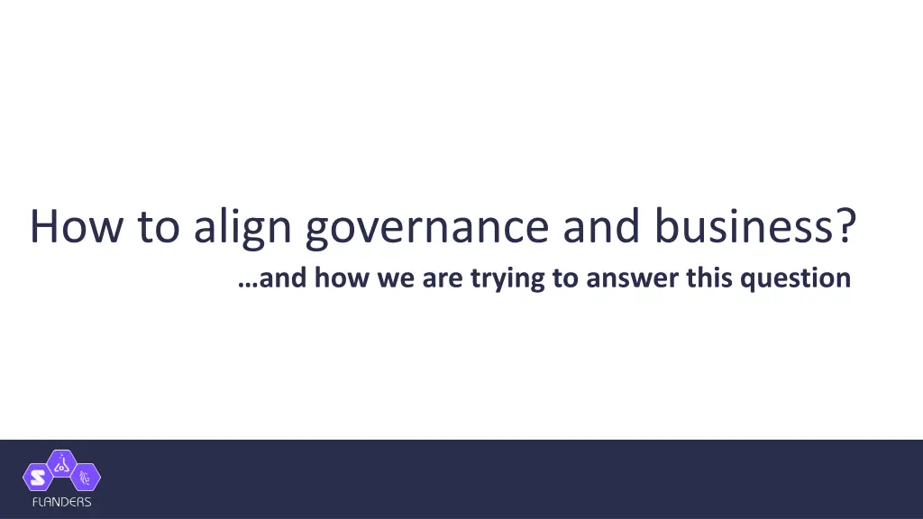 how to align governance and business