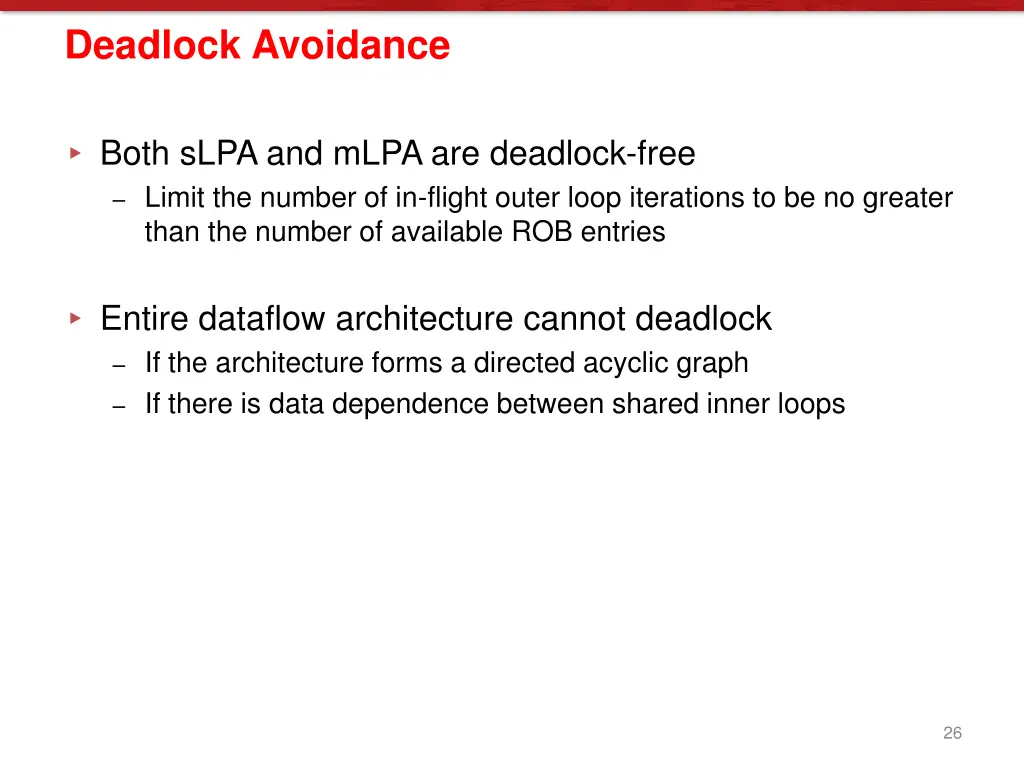 deadlock avoidance