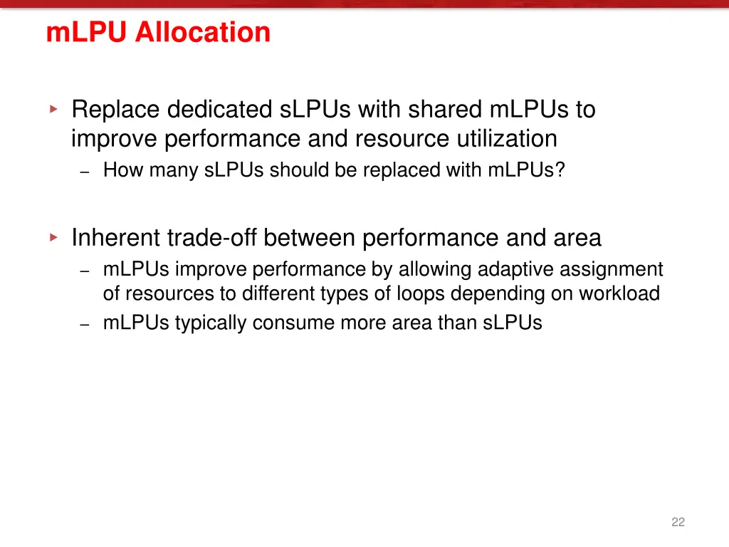 mlpu allocation