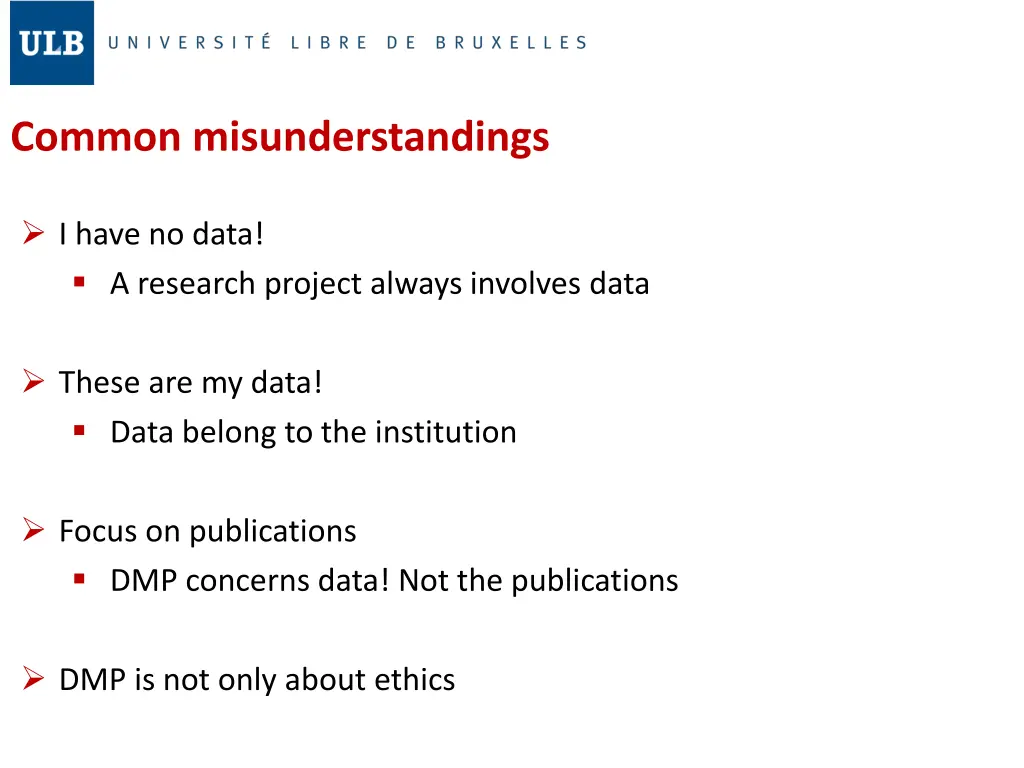 common misunderstandings