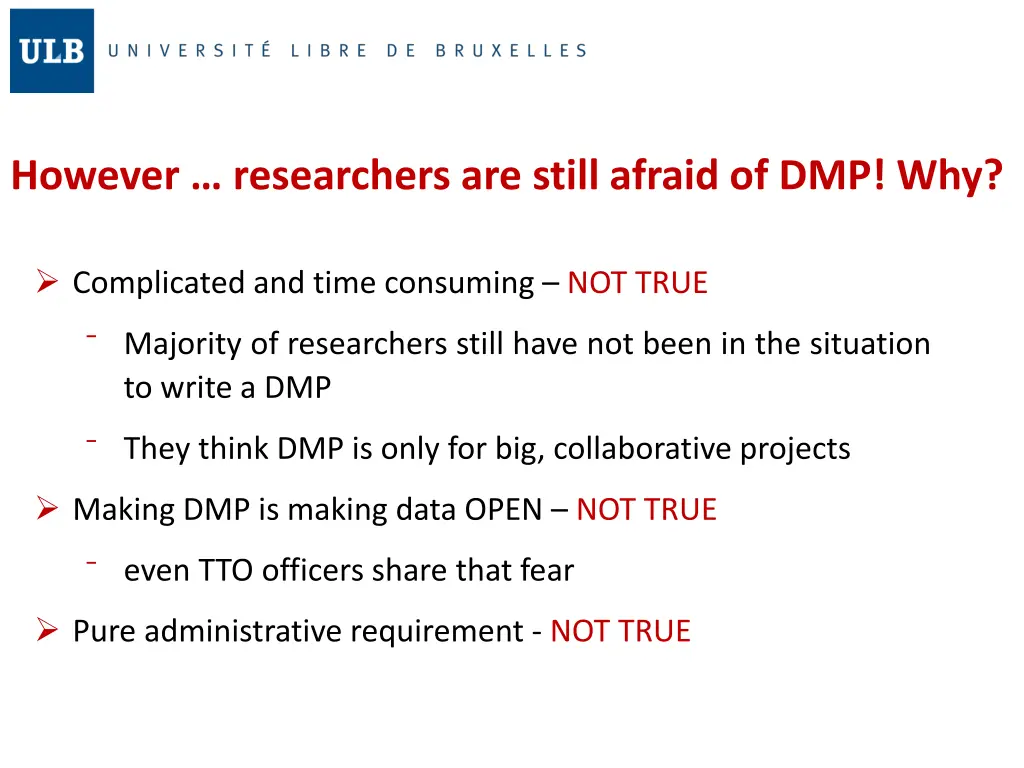 however researchers are still afraid of dmp why 1