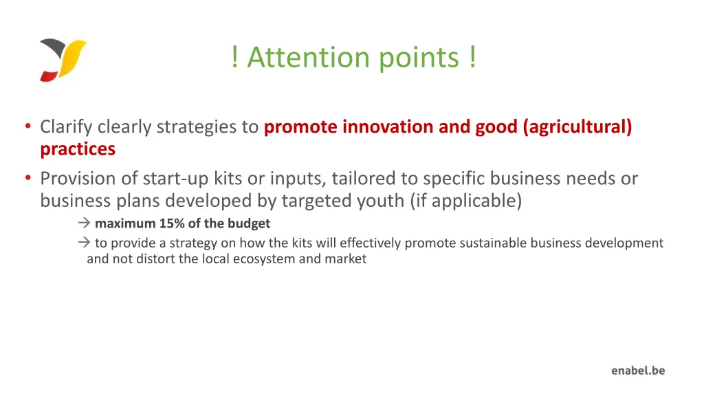 attention points 2