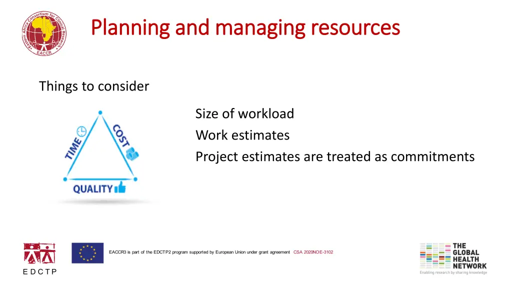 planning and managing resources planning