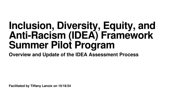inclusion diversity equity and anti racism idea