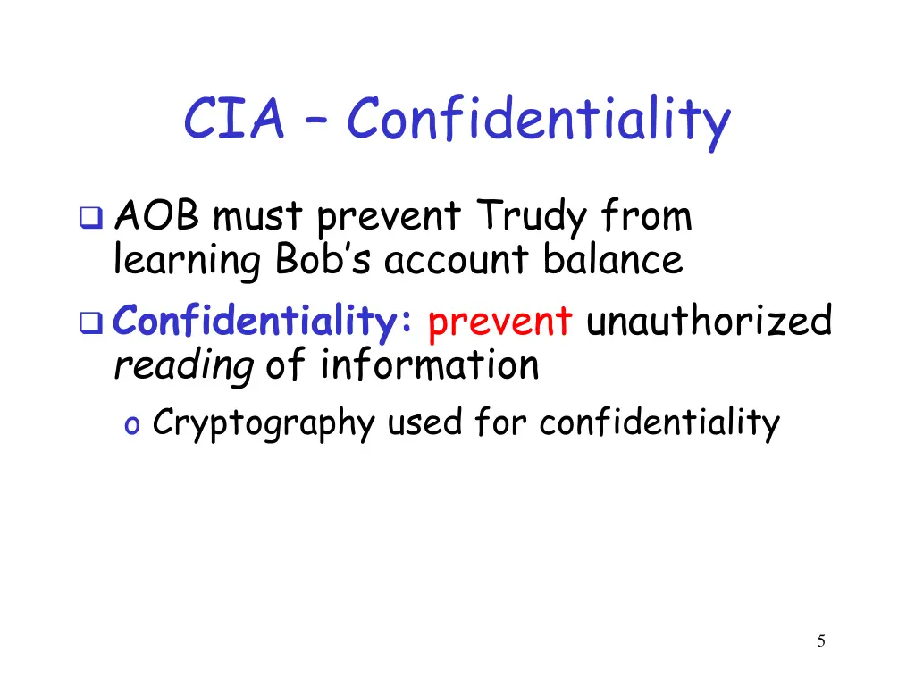 cia confidentiality