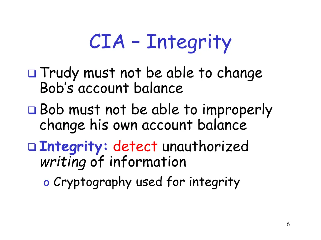 cia integrity