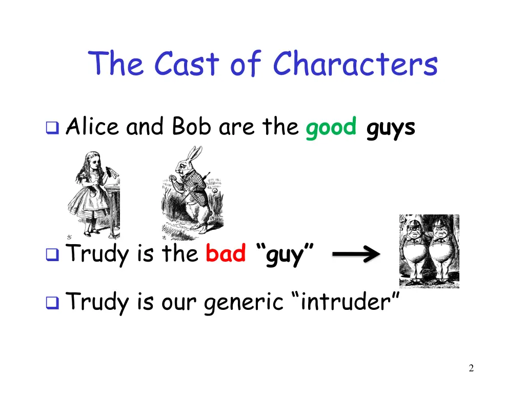 the cast of characters