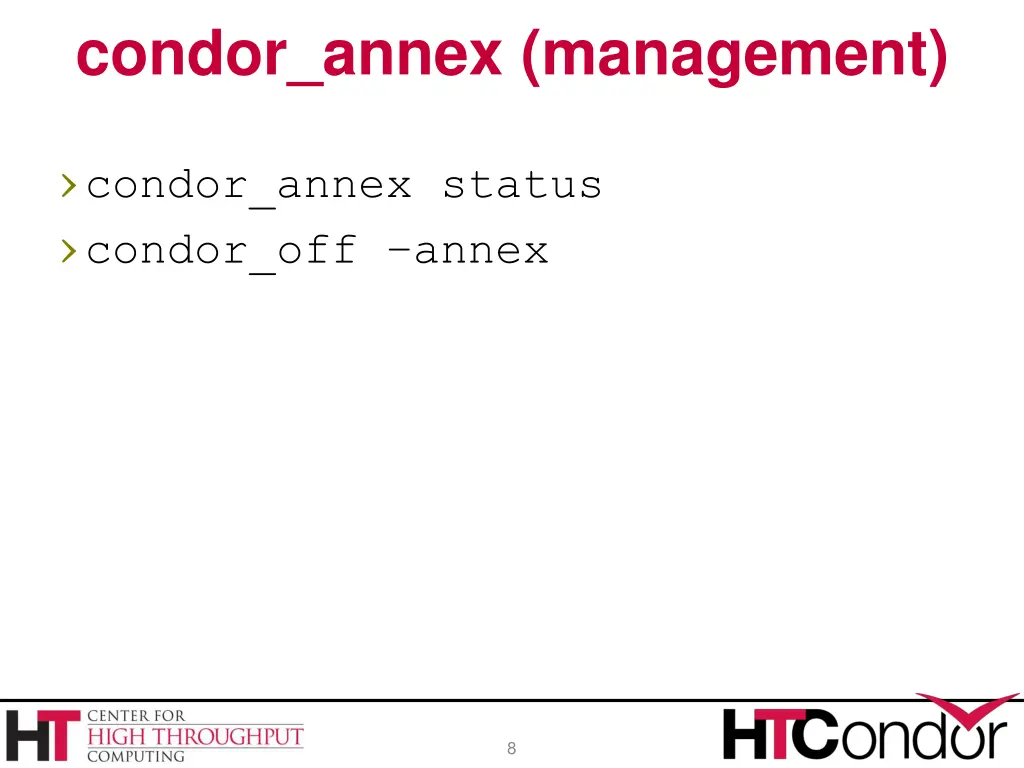 condor annex management
