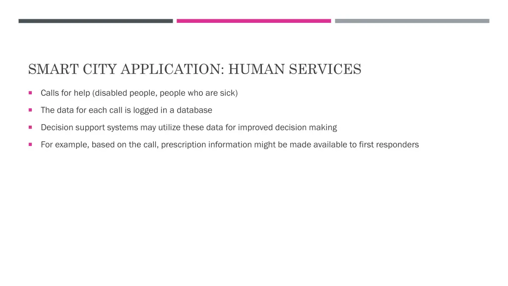 smart city application human services