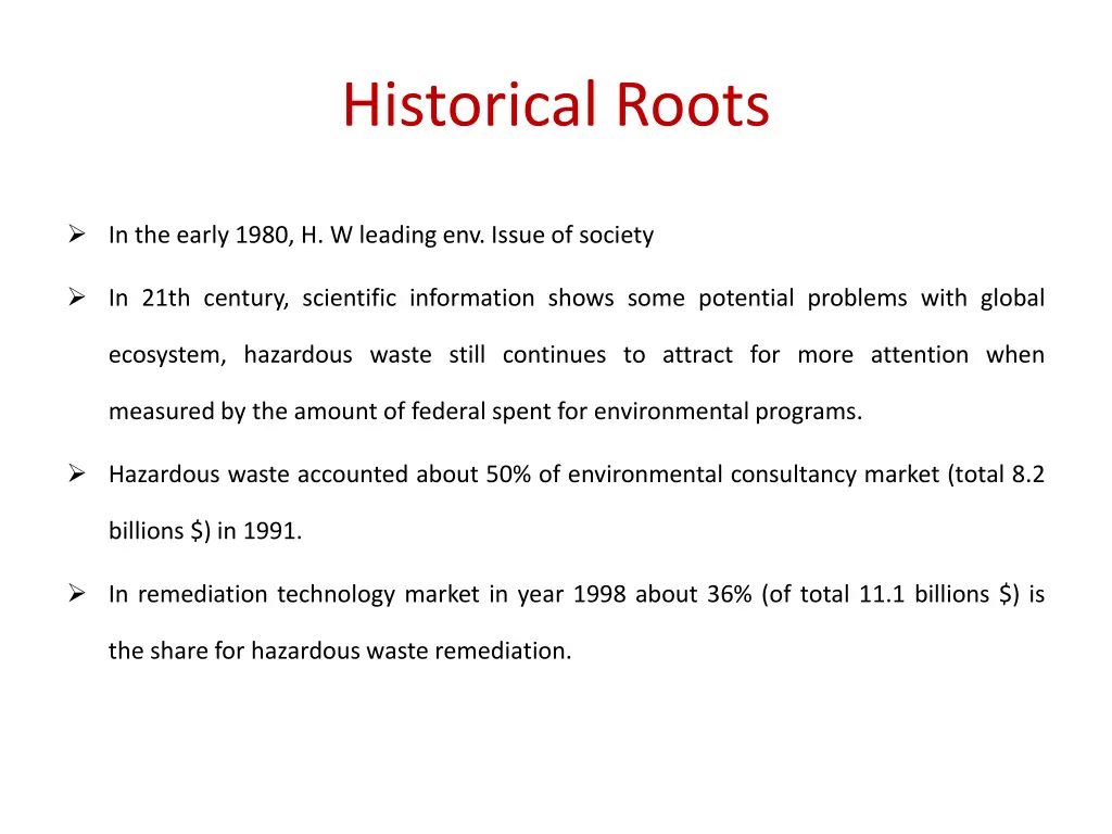 historical roots