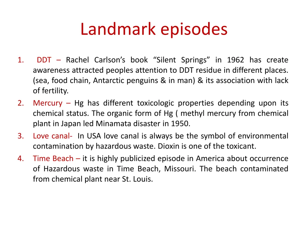 landmark episodes