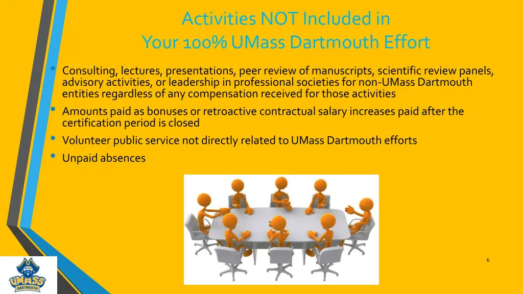 activities not included in your 100 umass