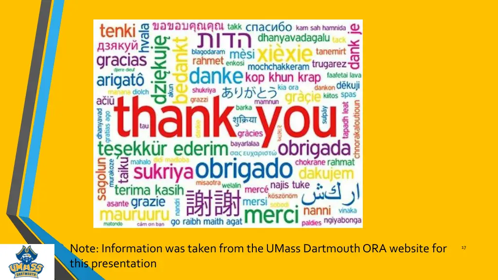 note information was taken from the umass