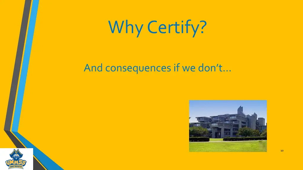why certify