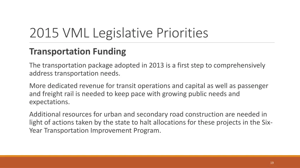 2015 vml legislative priorities 2
