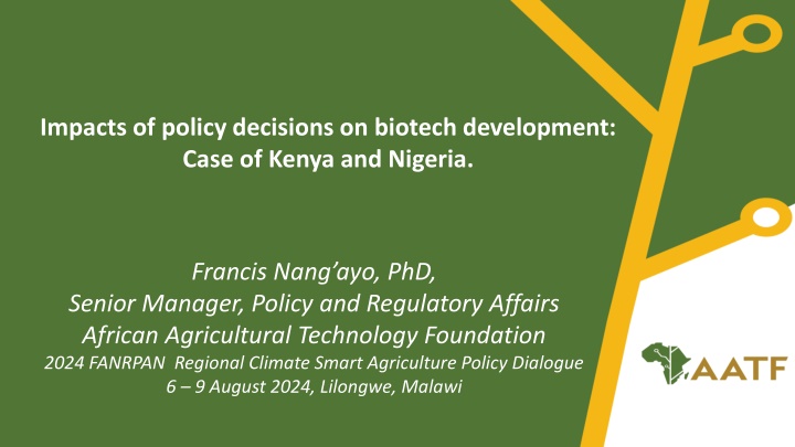 impacts of policy decisions on biotech