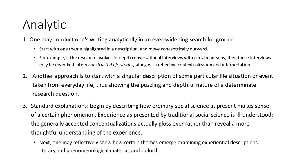 analytic