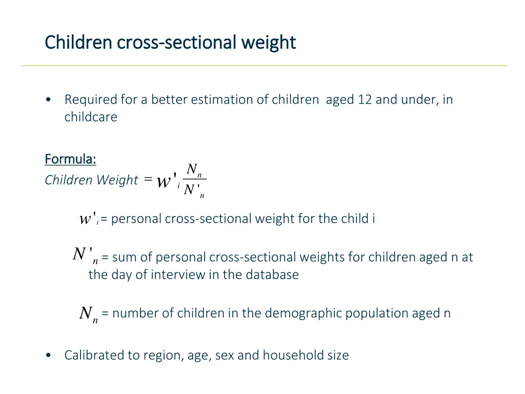 children cross children cross sectional weight 1
