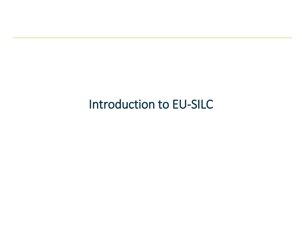 introduction to eu introduction to eu silc