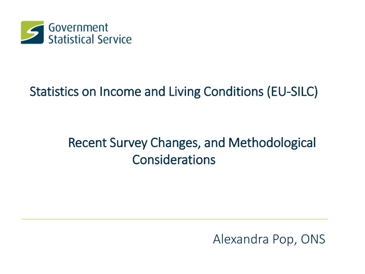 statistics on income and living conditions