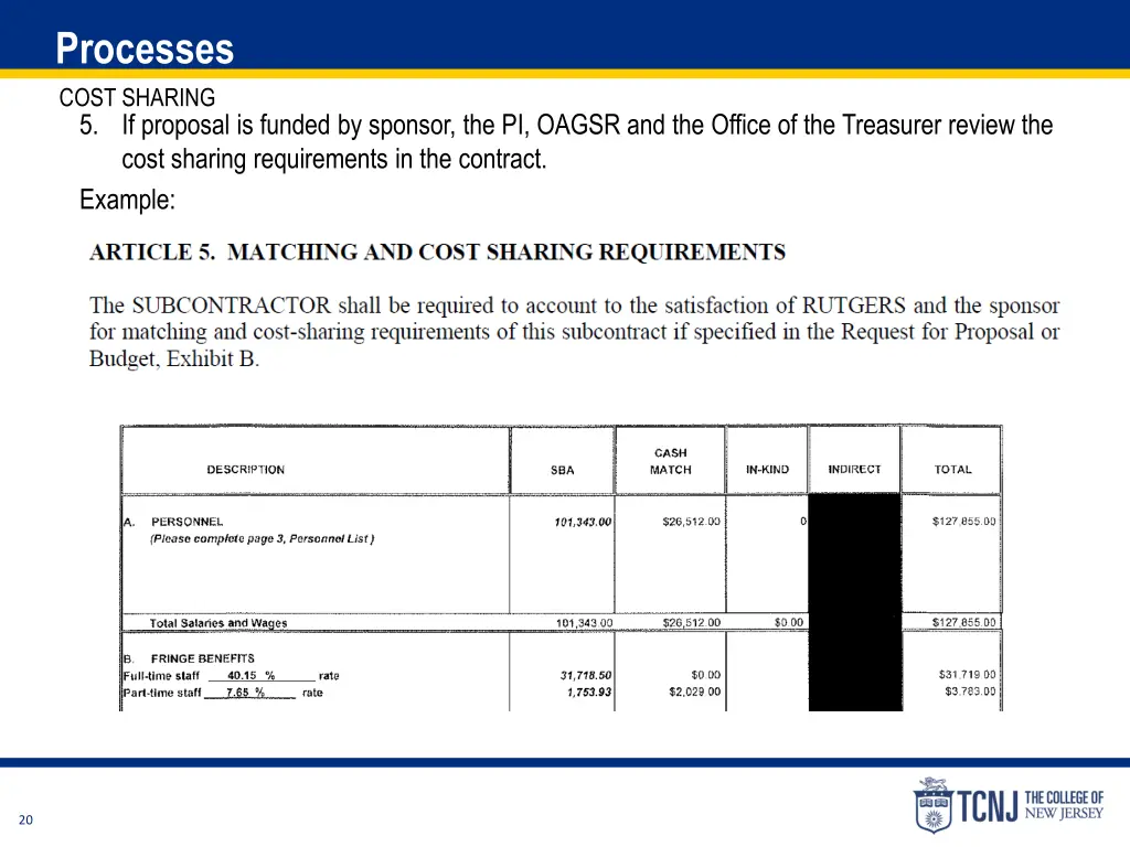 processes cost sharing 1