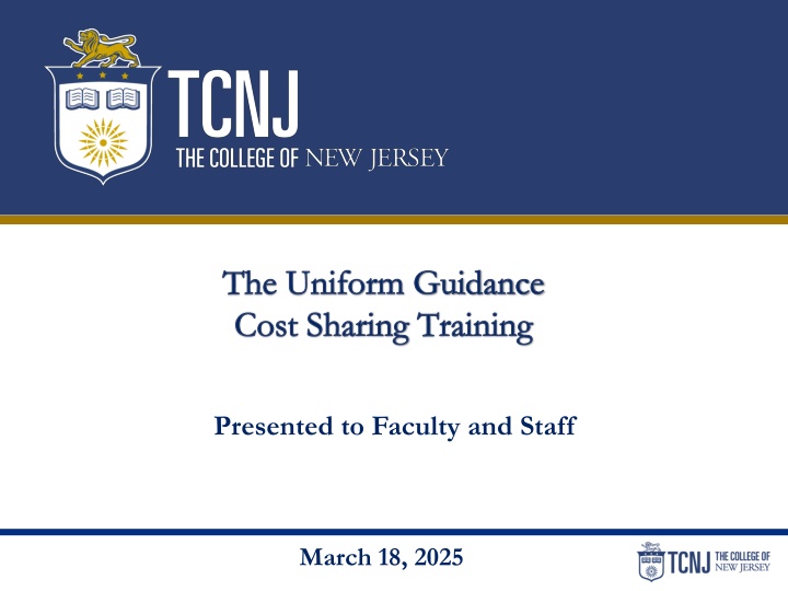 the uniform guidance cost sharing training