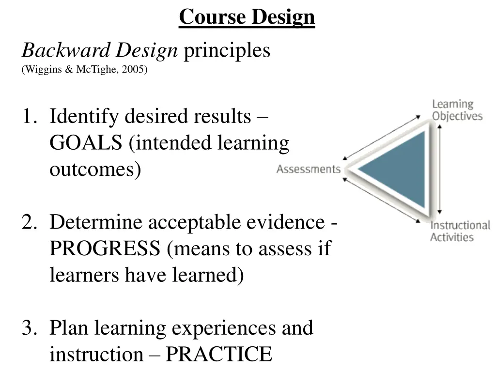course design
