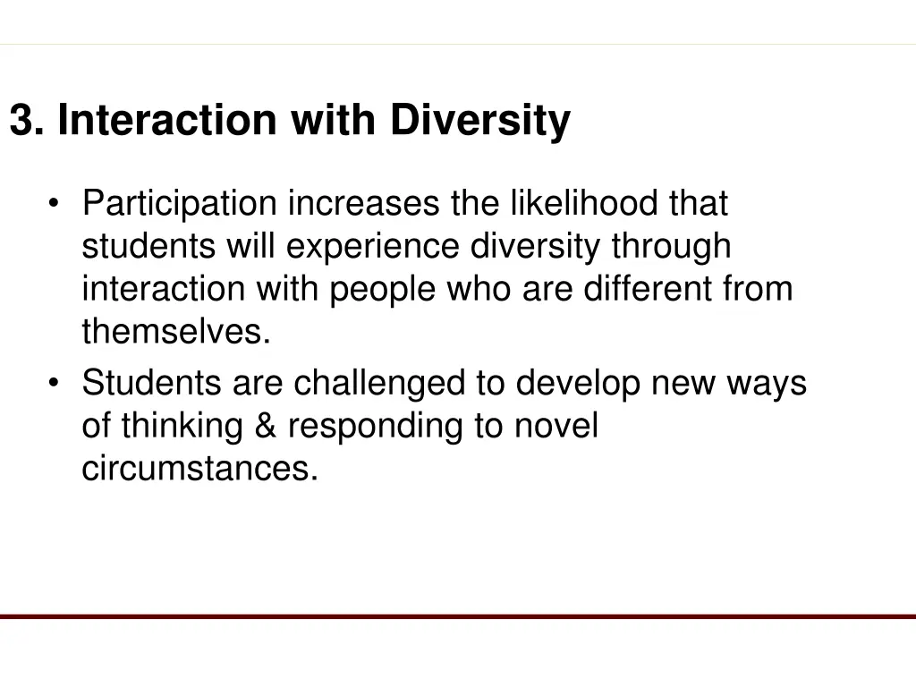 3 interaction with diversity