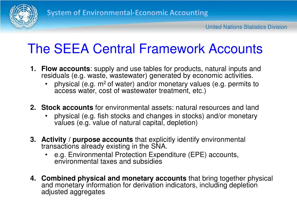 system of environmental economic accounting 12
