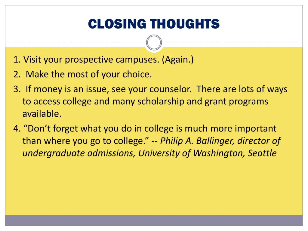 closing thoughts