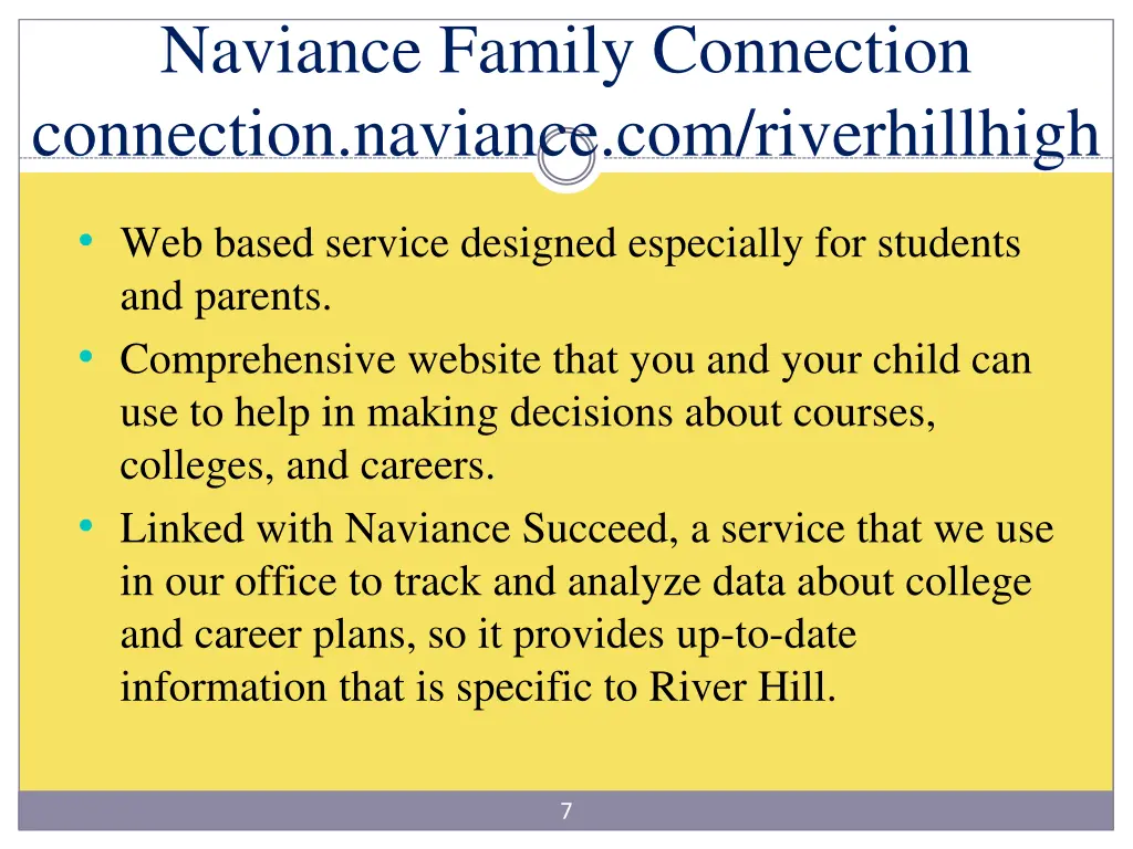 naviance family connection connection naviance
