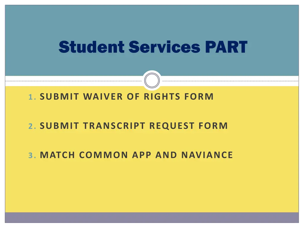 student services part