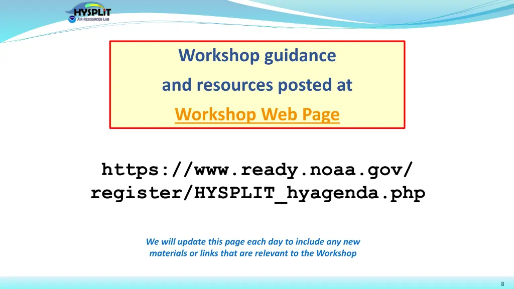 workshop guidance