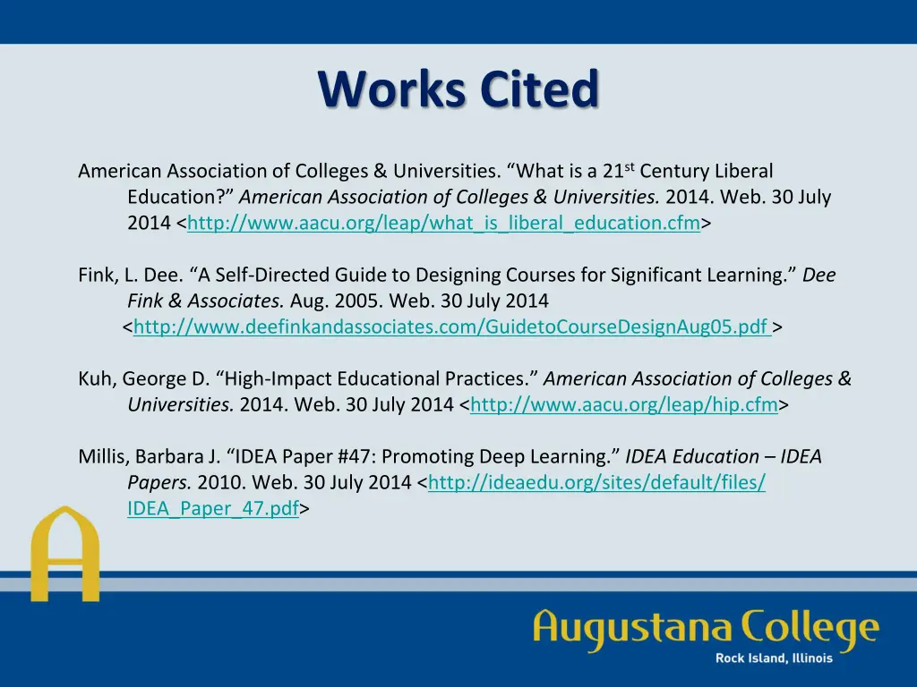 works cited