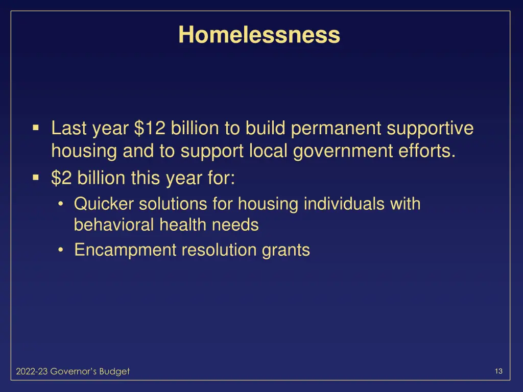 homelessness