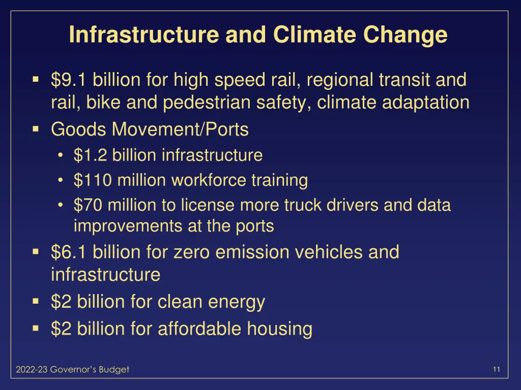infrastructure and climate change