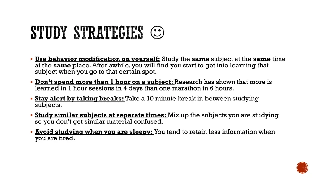 study strategies