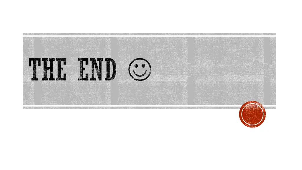 the end