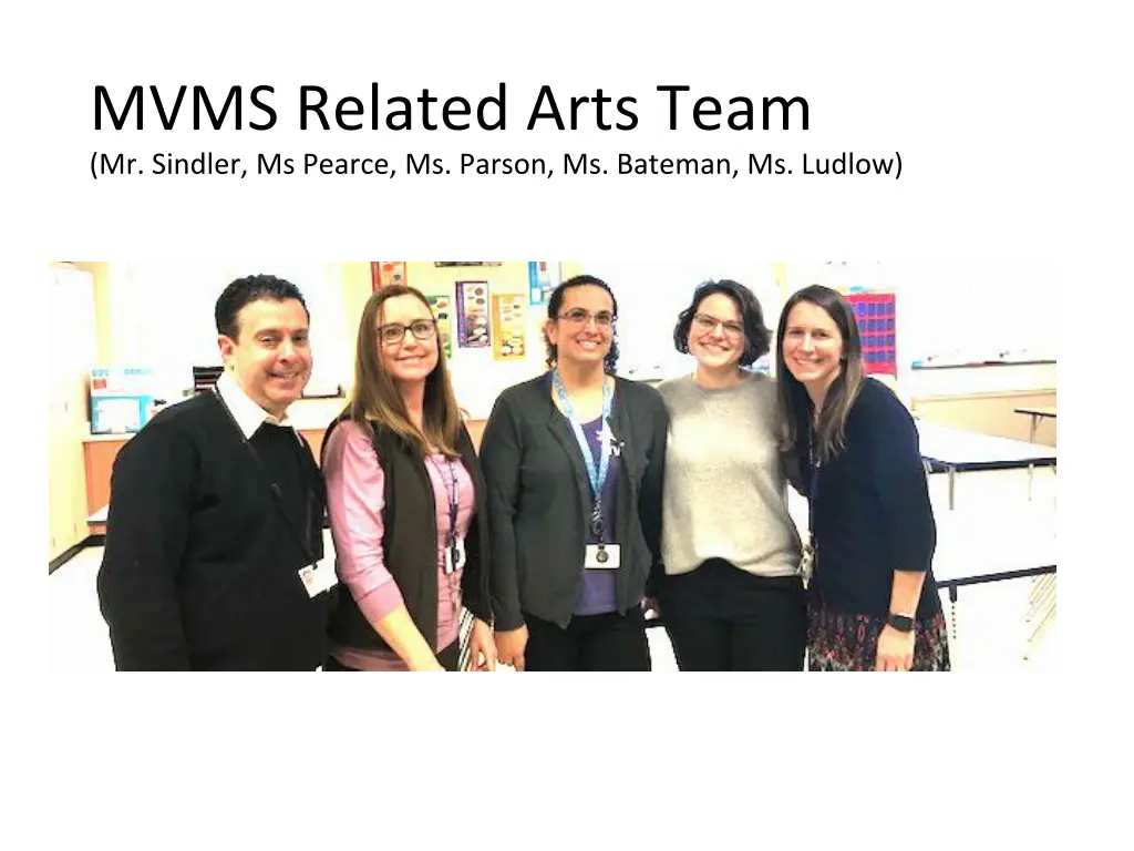 mvms related arts team mr sindler ms pearce