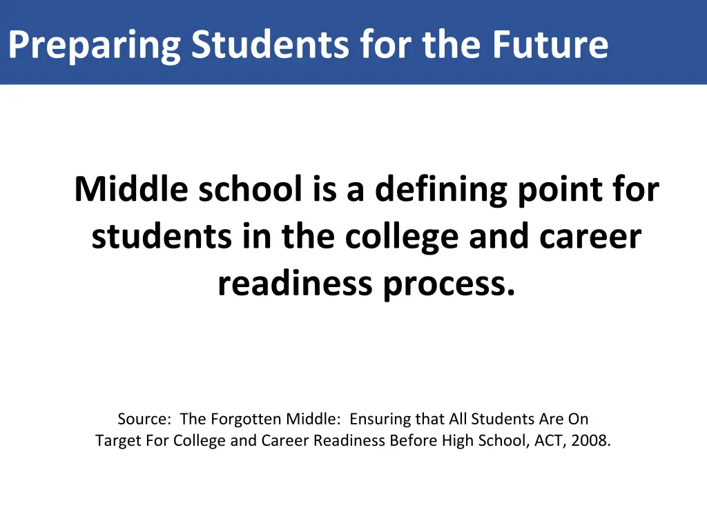 preparing students for the future
